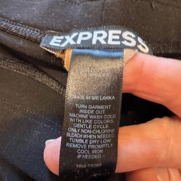 Express Black & White Tie-Dye Leggings Sz S - Picture 5 of 6